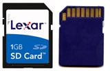 SD Card front and back